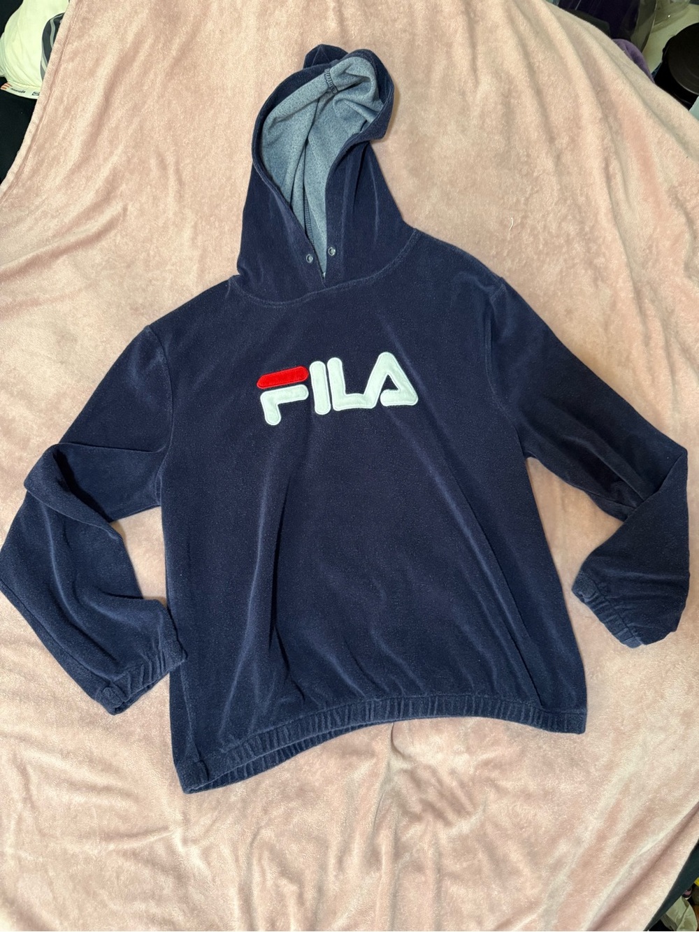 FILA women’s Navy Hooded Sweatshirt cropped